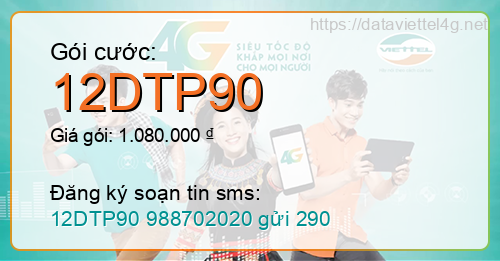 Gói cước 12DTP90 Viettel