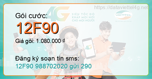 Gói cước 12F90 Viettel