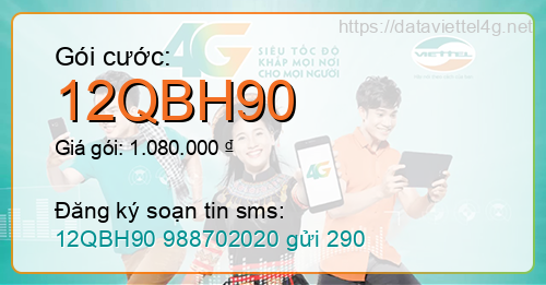 Gói cước 12QBH90 Viettel