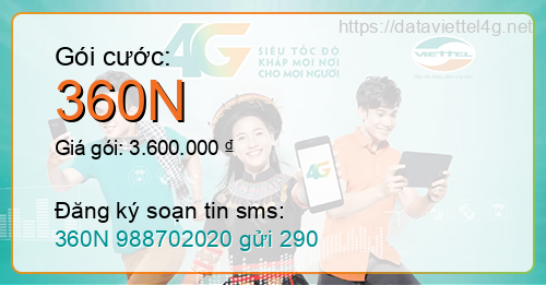 Gói cước 360N Viettel