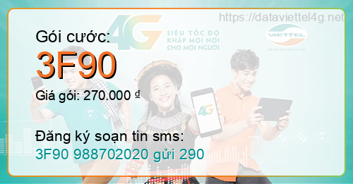 Gói cước 3F90 Viettel