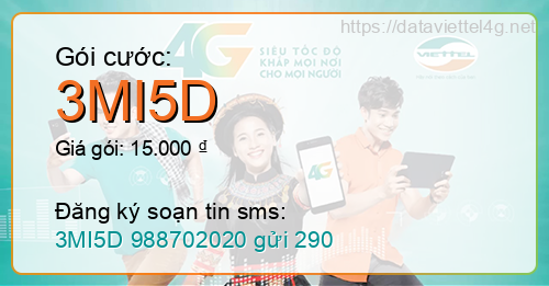 Gói cước 3MI5D Viettel