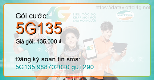 Gói cước 5G135 Viettel