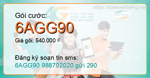 Gói cước 6AGG90 Viettel