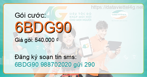 Gói cước 6BDG90 Viettel