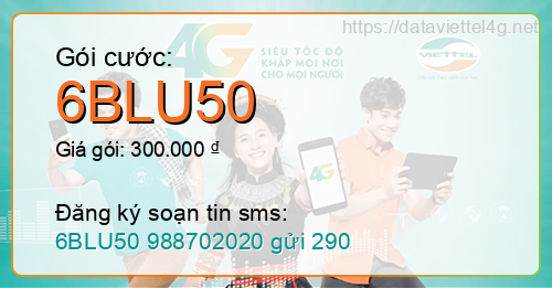 Gói cước 6BLU50 Viettel