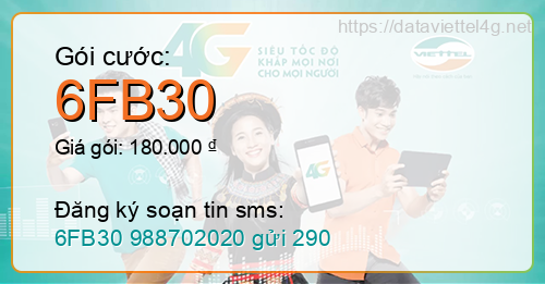 Gói cước 6FB30 Viettel