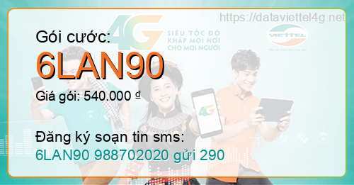 Gói cước 6LAN90 Viettel