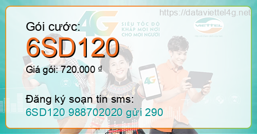 Gói cước 6SD120 Viettel