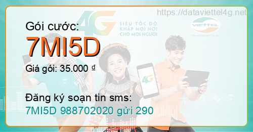 Gói cước 7MI5D Viettel