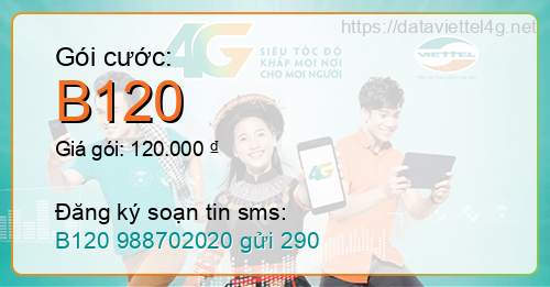 Gói cước B120 Viettel