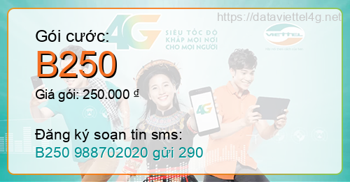 Gói cước B250 Viettel