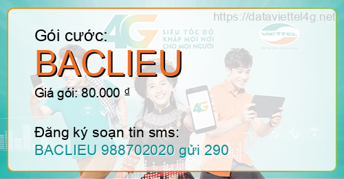 Gói cước BACLIEU Viettel