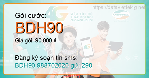 Gói cước BDH90 Viettel