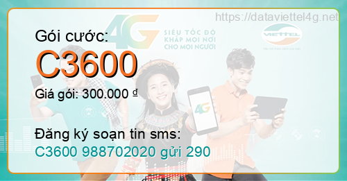 Gói cước C3600 Viettel