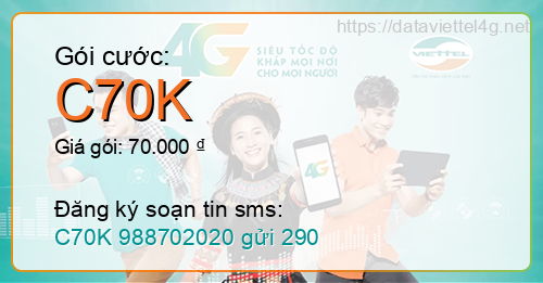 Gói cước C70K Viettel