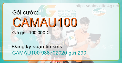 Gói cước CAMAU100 Viettel