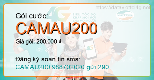 Gói cước CAMAU200 Viettel