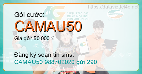 Gói cước CAMAU50 Viettel