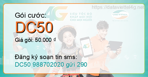 Gói cước DC50 Viettel