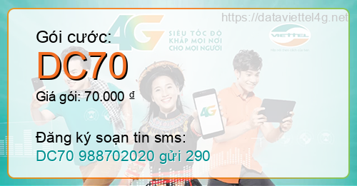 Gói cước DC70 Viettel