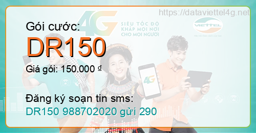 Gói cước DR150 Viettel