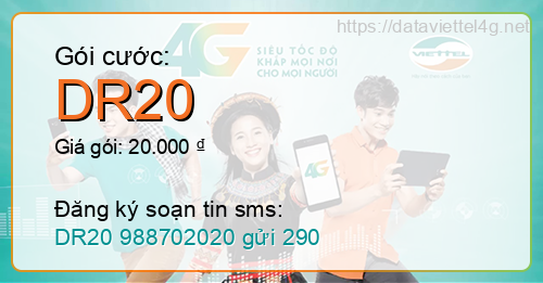 Gói cước DR20 Viettel