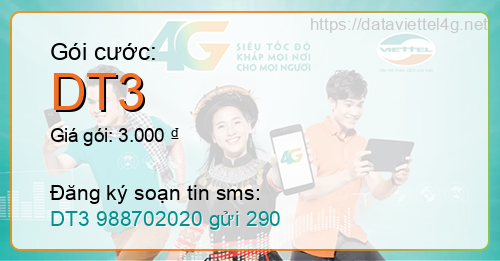 Gói cước DT3 Viettel