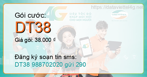 Gói cước DT38 Viettel