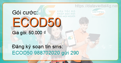 Gói cước ECOD50 Viettel