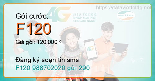 Gói cước F120 Viettel