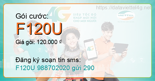 Gói cước F120U Viettel