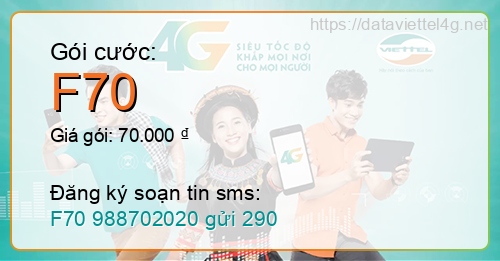 Gói cước F70 Viettel