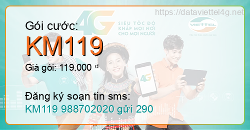 Gói cước KM119 Viettel