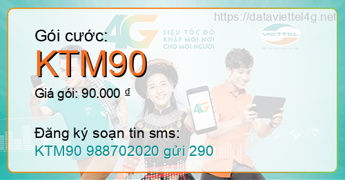 Gói cước KTM90 Viettel