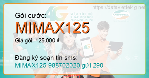 Gói cước MIMAX125 Viettel