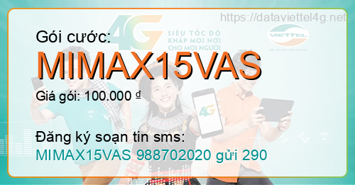 Gói cước MIMAX15VAS Viettel