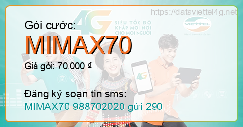 Gói cước MIMAX70 Viettel