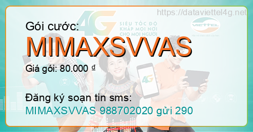 Gói cước MIMAXSVVAS Viettel