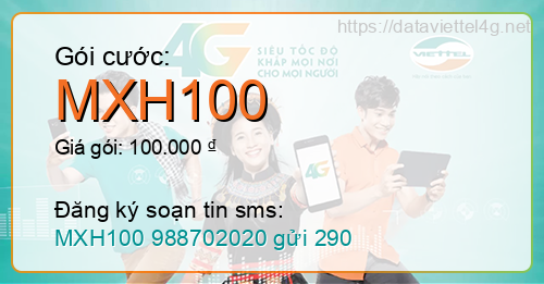 Gói cước MXH100 Viettel