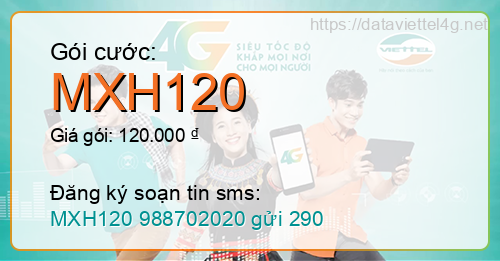 Gói cước MXH120 Viettel