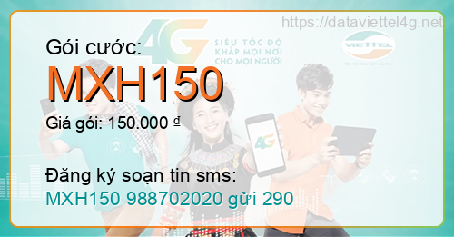 Gói cước MXH150 Viettel