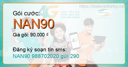 Gói cước NAN90 Viettel