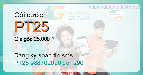 Gói cước PT25 Viettel