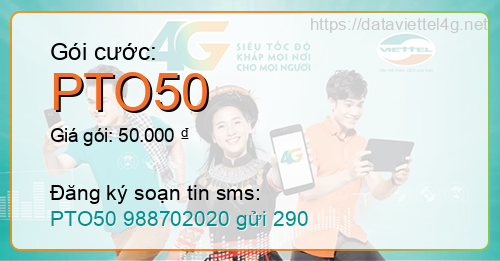 Gói cước PTO50 Viettel