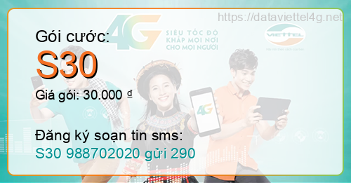 Gói cước S30 Viettel