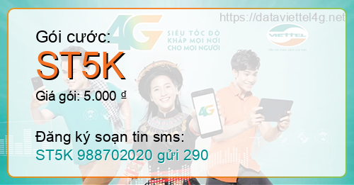 Gói cước ST5K Viettel