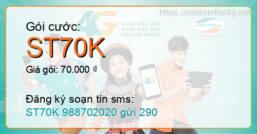 Gói cước ST70K Viettel