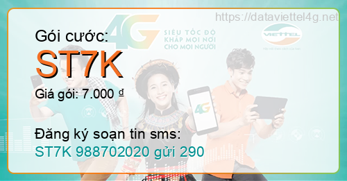 Gói cước ST7K Viettel