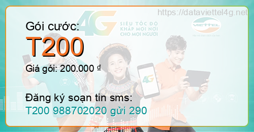 Gói cước T200 Viettel